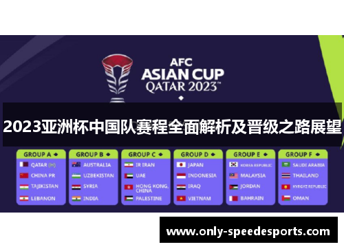 2023亚洲杯中国队赛程全面解析及晋级之路展望